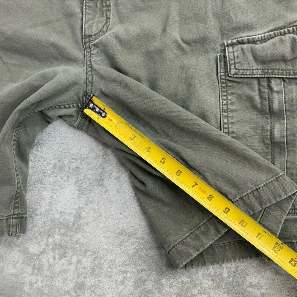 Carhartt Shorts Men 40 Rugged Flex Relaxed Fit Canvas Utility Workwear Green 10”